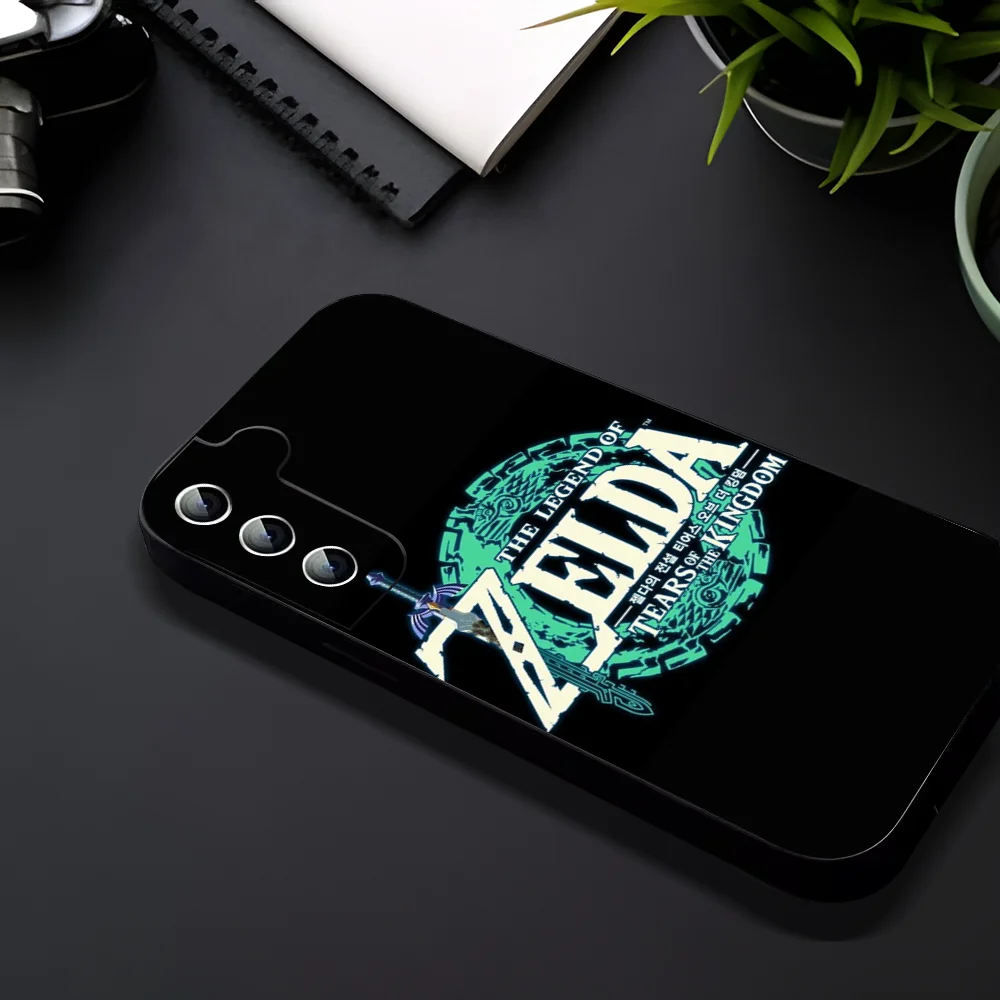 Hot-Z-Zelda-Tears-Kingdom-Game Phone Case For Samsung Galaxy A52 A12 A51 S21 Edge S22ULTRA S23 S20LITE Plus Ultra Black Cover