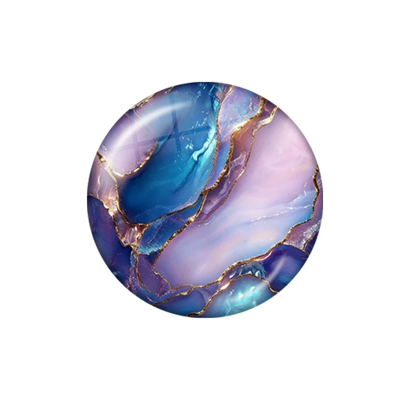 New Shell Pattern Glitter Lines Patterns 12mm/14mm/18mm/20mm/25mm Round Photo Glass Cabochon Flat Back Making Findings