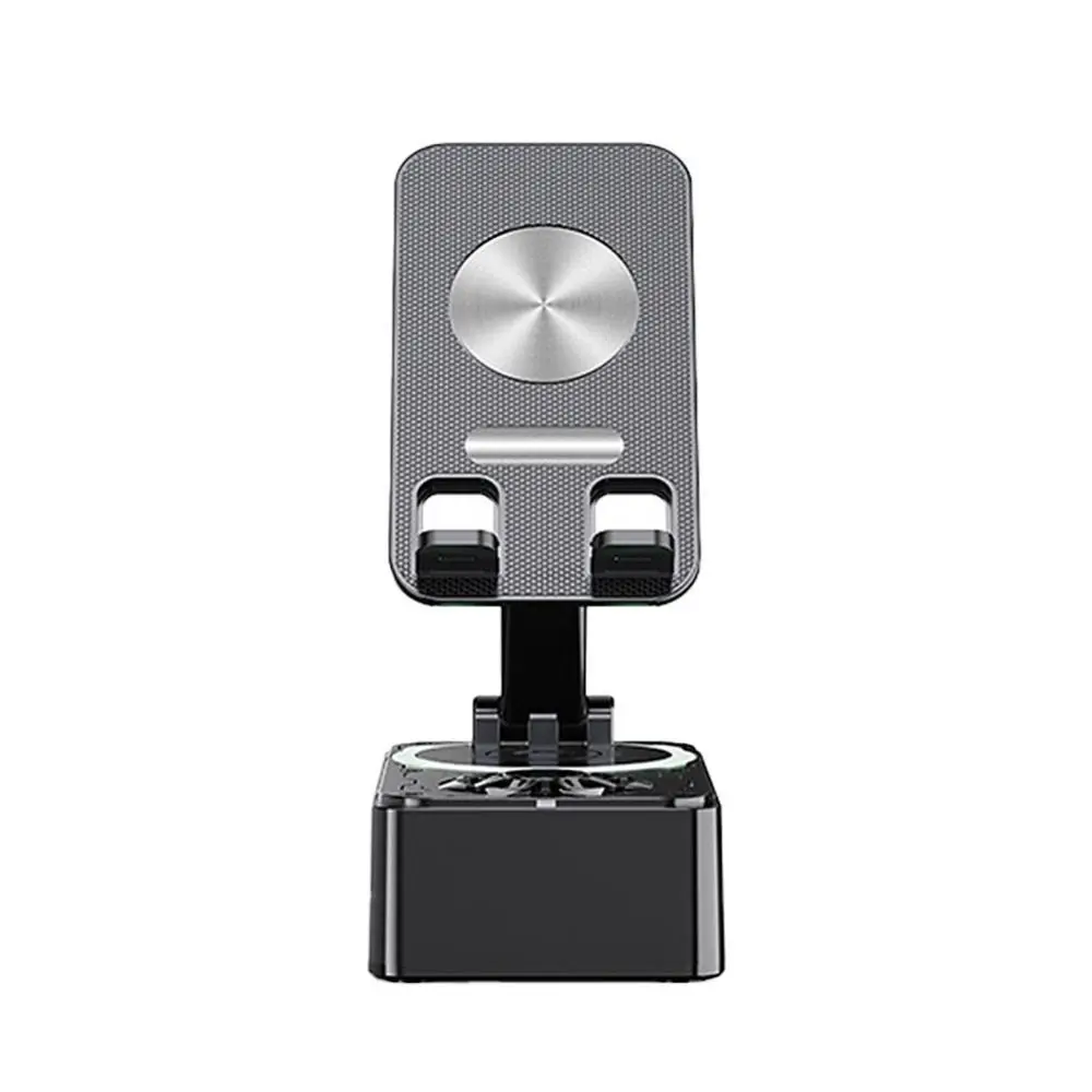Foldable 3 in 1 Phone Holder Rotating Anti-Slip Pads Bluetooth Speaker Phone Stand Adjustable Multi-Function