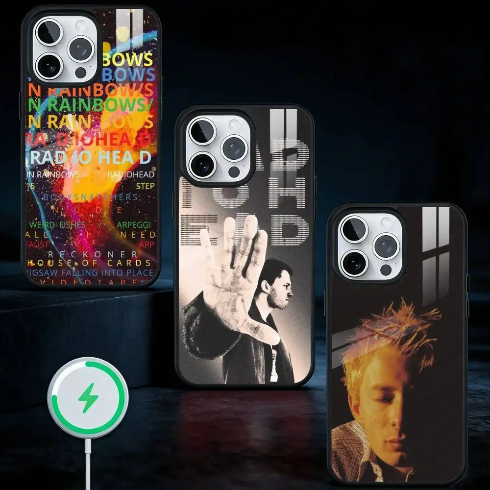 

Fashion Band R-Radiohead Phone Case For iPhone17,16,15,14,13 Plus,Pro Max Magnetic For Magsafe Wireless Charging