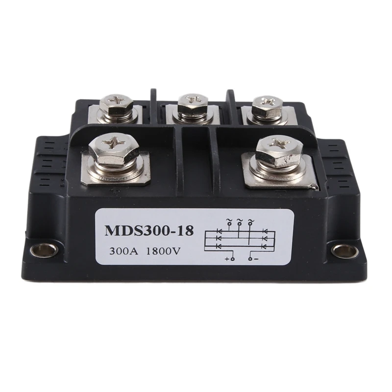 1 Stück MDS300-18 3-Phasen-Diodenbrückengleichrichter Kunststoff + Metall wie abgebildet 1800 V Brückengleichrichtermodul IGBT MDS300A1800V MDS30018