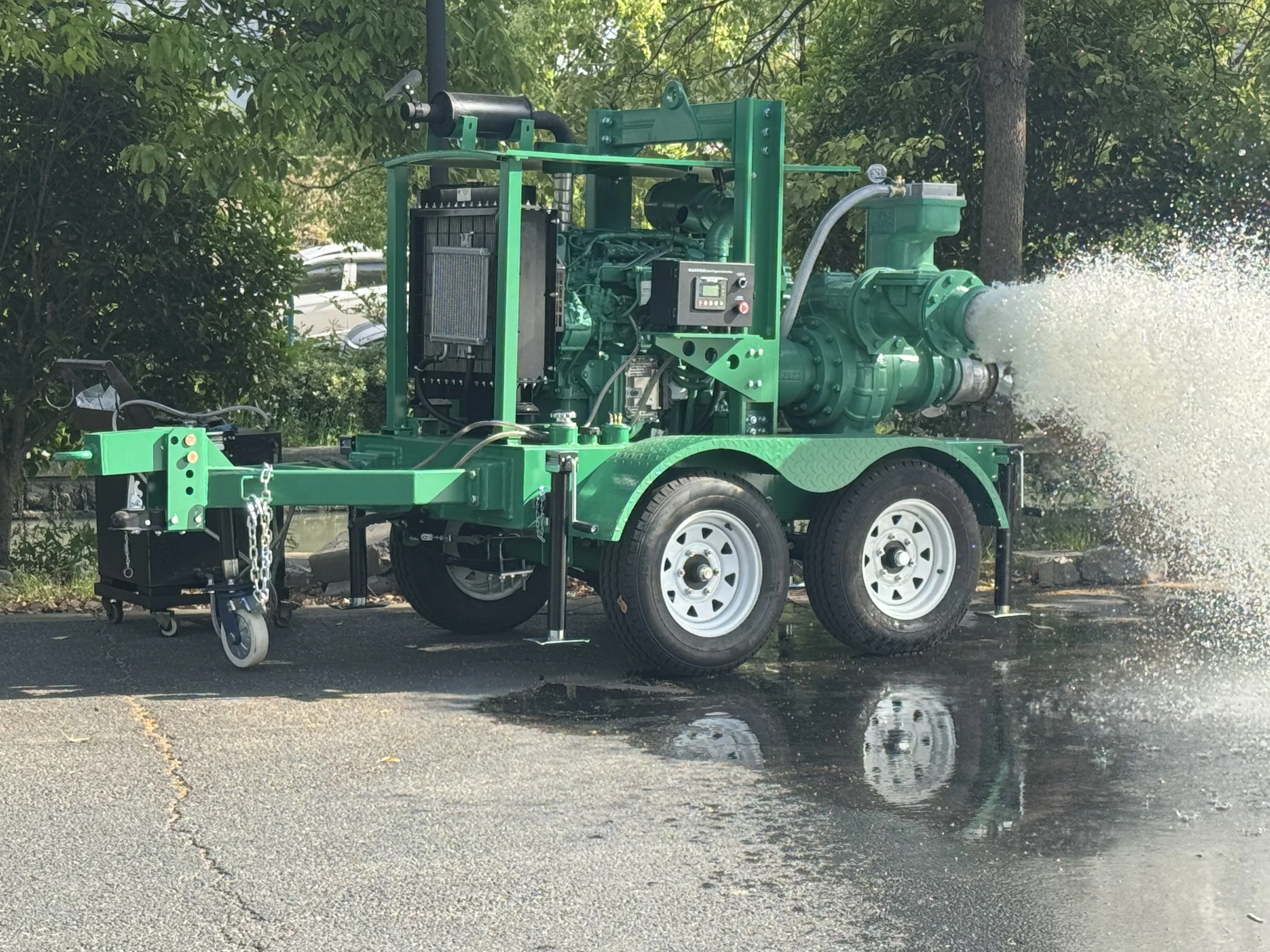 Large Displacement Engine Driven 6 Inch Water Pump with  Suction Depth and  High Head High Vacuum Self-priming Pimp