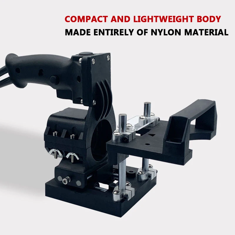 Woodworking New Lightweight Two-In-One Small Portable Slotting Rack Mold Trimming Milling Cutter Connection and Positioning