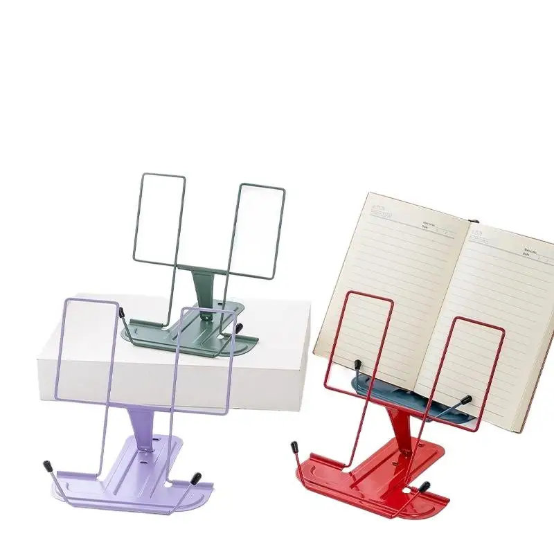 Hot! Simple Metal Reading Stand Stable And Not Easy To Collapse Foldable And Adjustable Bookshelf Music Score Stand Phone Holder