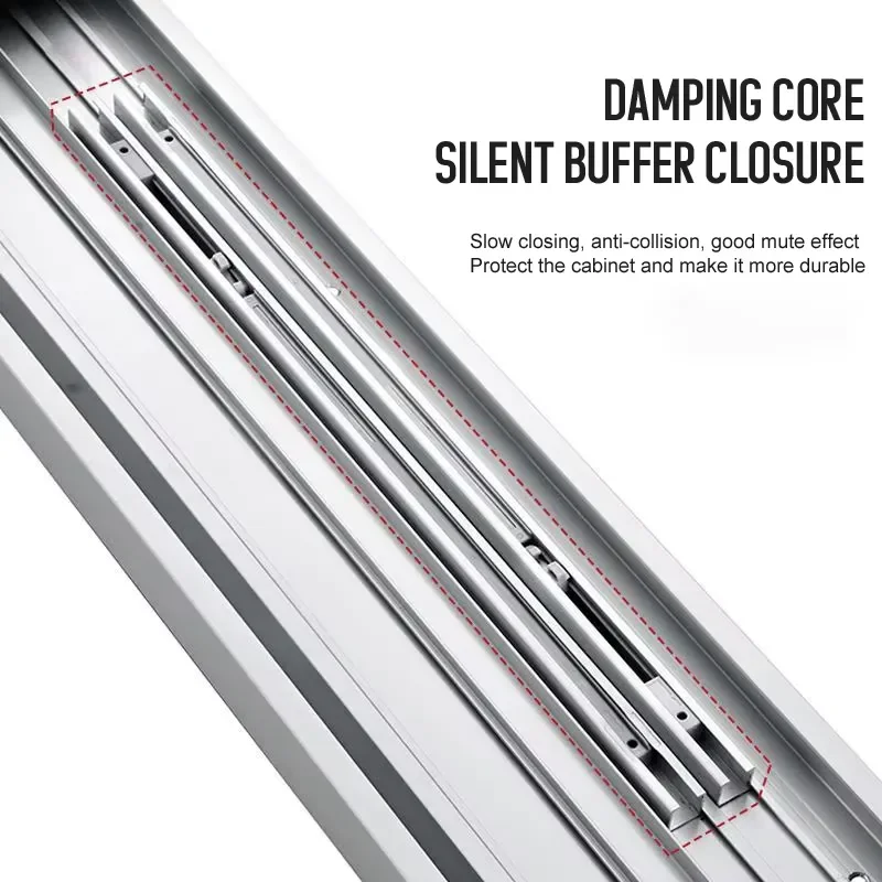 Heavy Duty Inline Sliding Door Roller Wheel for Wardrobe Cabinet Silent Coplanar Hardware Rail System Accessories Smooth
