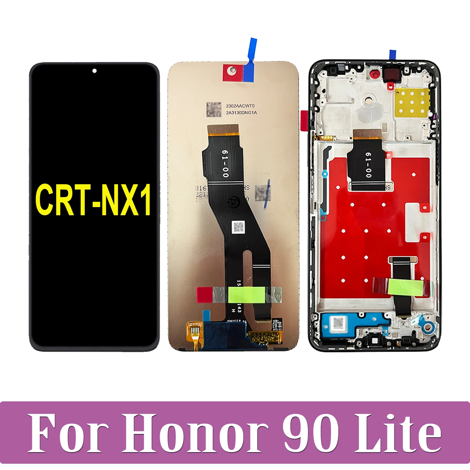 6.7\'\' Original For Huawei Honor 90 Lite CRT-NX1 LCD Display Touch Screen Digitizer Assembly For Honor 90Lite LCD Replacement