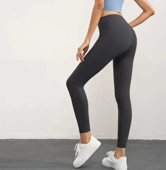 Ladies And Girls Thin Velvet Leggings Fashion High Waist Sporty Leggings Casual Skinny Pant