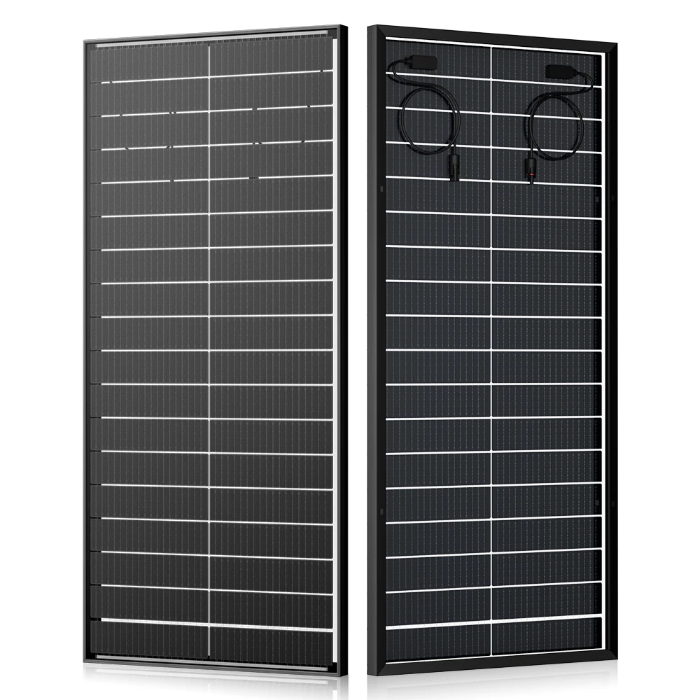 RVPOZWER 400W/200W/100W Bifaziale Solarmodule 18BB Mono-Zellen 23,5% Hocheffizienz-Modul RV-Stromversorgung Marine Boot Outdoor Off-Grid