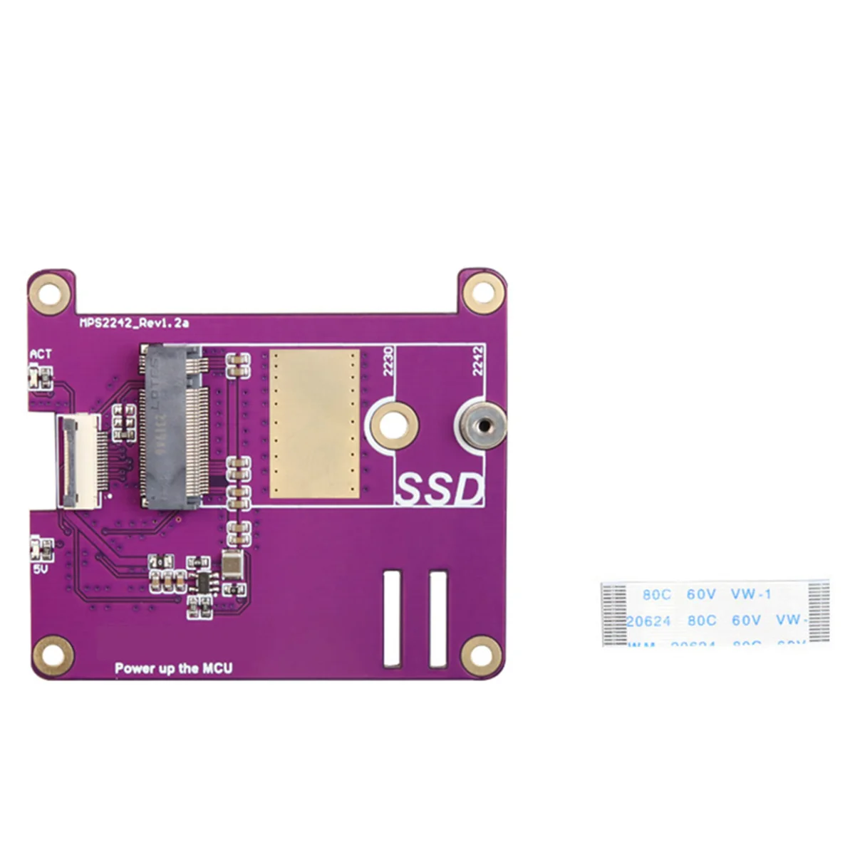 PCIE M.2 NVME 2230 2242 scheda di espansione cappello SSD Gen3 per Raspberry Pi 5 PCIE M.2 cappello SSD NVME