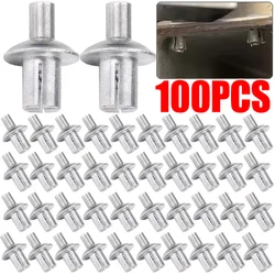 100/10PCS Hammer Drive Expansion Rivets Expansion Aluminum Nail Head Piercing Knock Type Small Tapping Screws Fasteners Rivet