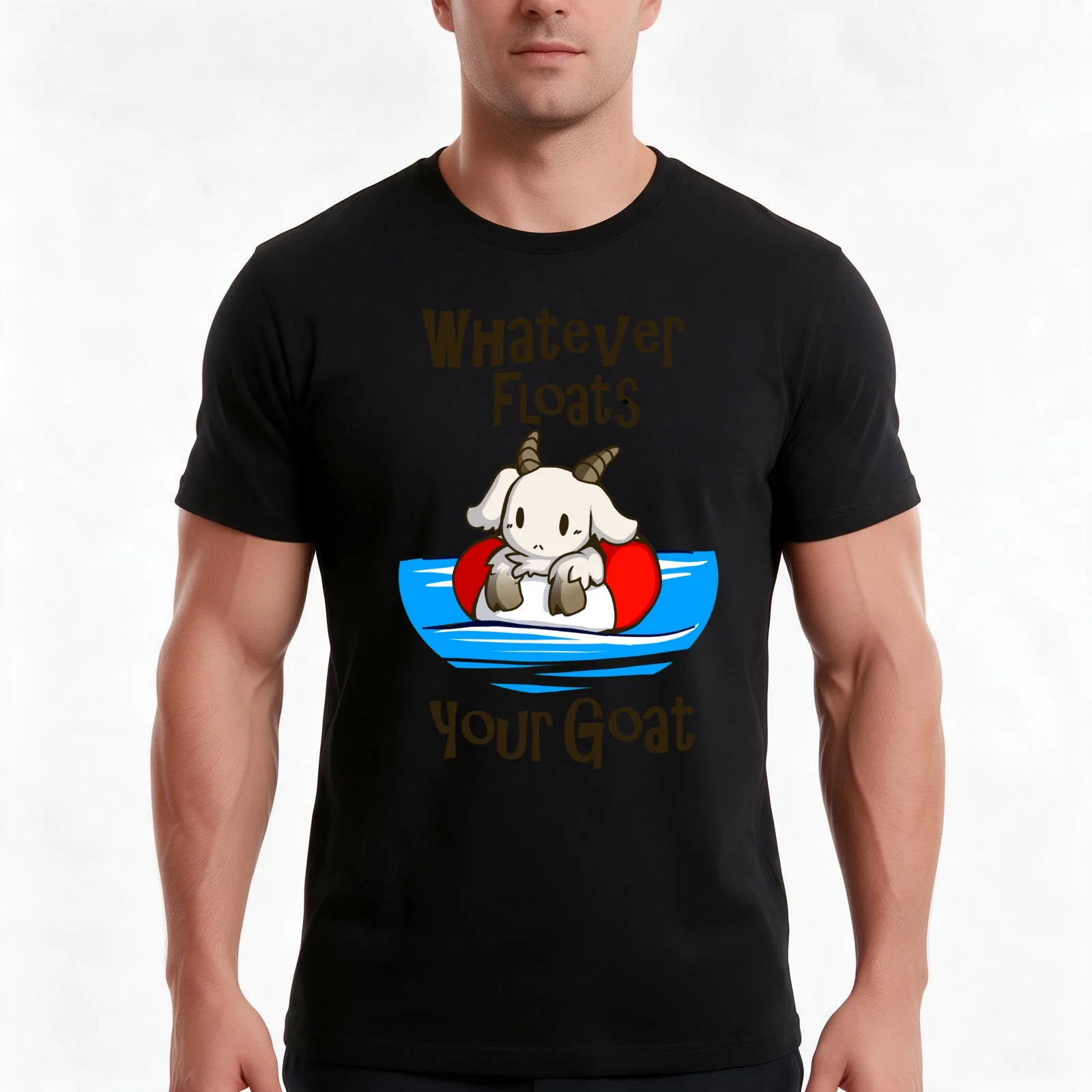 Whatever Floats Your Goat T-Shirt Summer Casual Cotton Tee Oversized Streetwear Tops Vintage Graphic Print Unisex Men Women