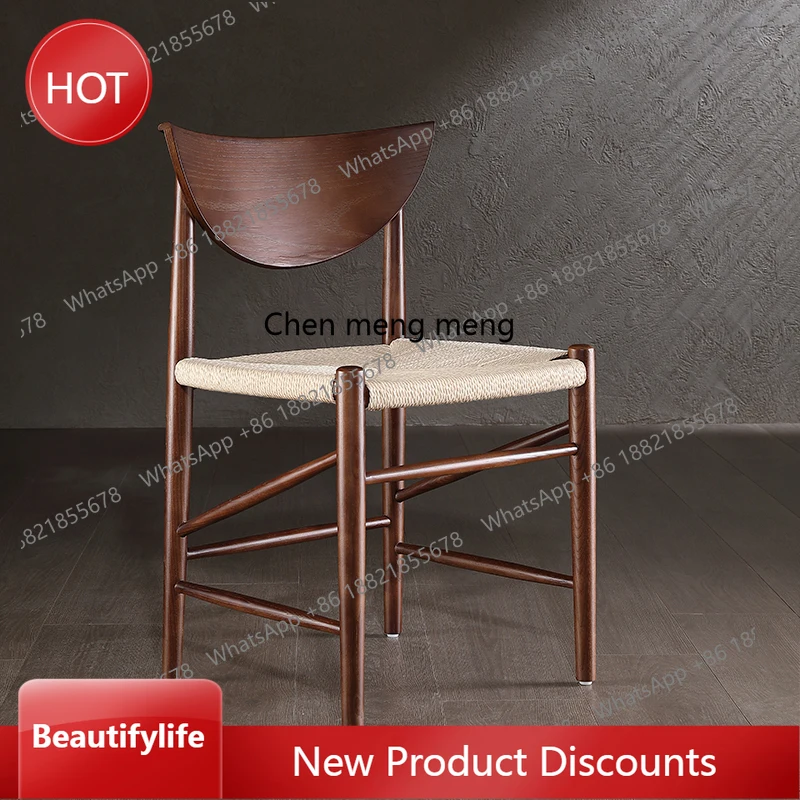 

Обеденный стул Датский ваби говорит французский плетеный стул из массива ясеня из французской веревки