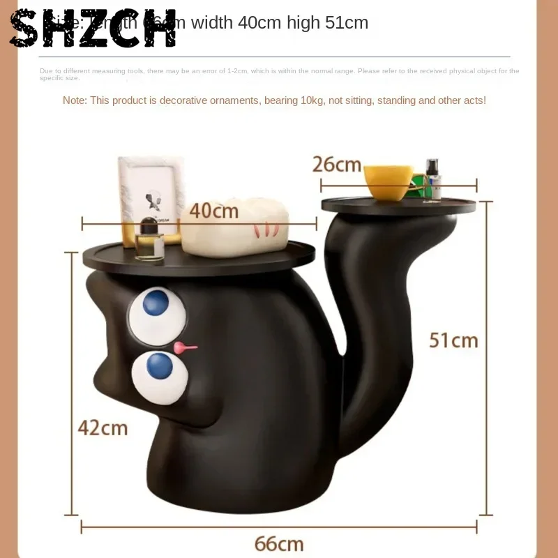 Cute Little Cat Floor To Ceiling Decoration Living Room Sofa Home Decoration Creative Cartoon Coffee Table Side Table Furniture