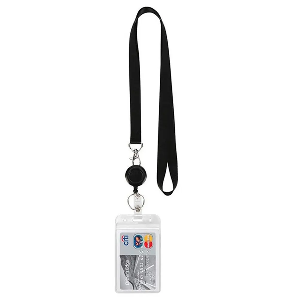 

Key Holder Business Card Badge Holder Badge Clip ID Card Holder Badges Set Lanyard Name Card Holder Retractable Badge Holder