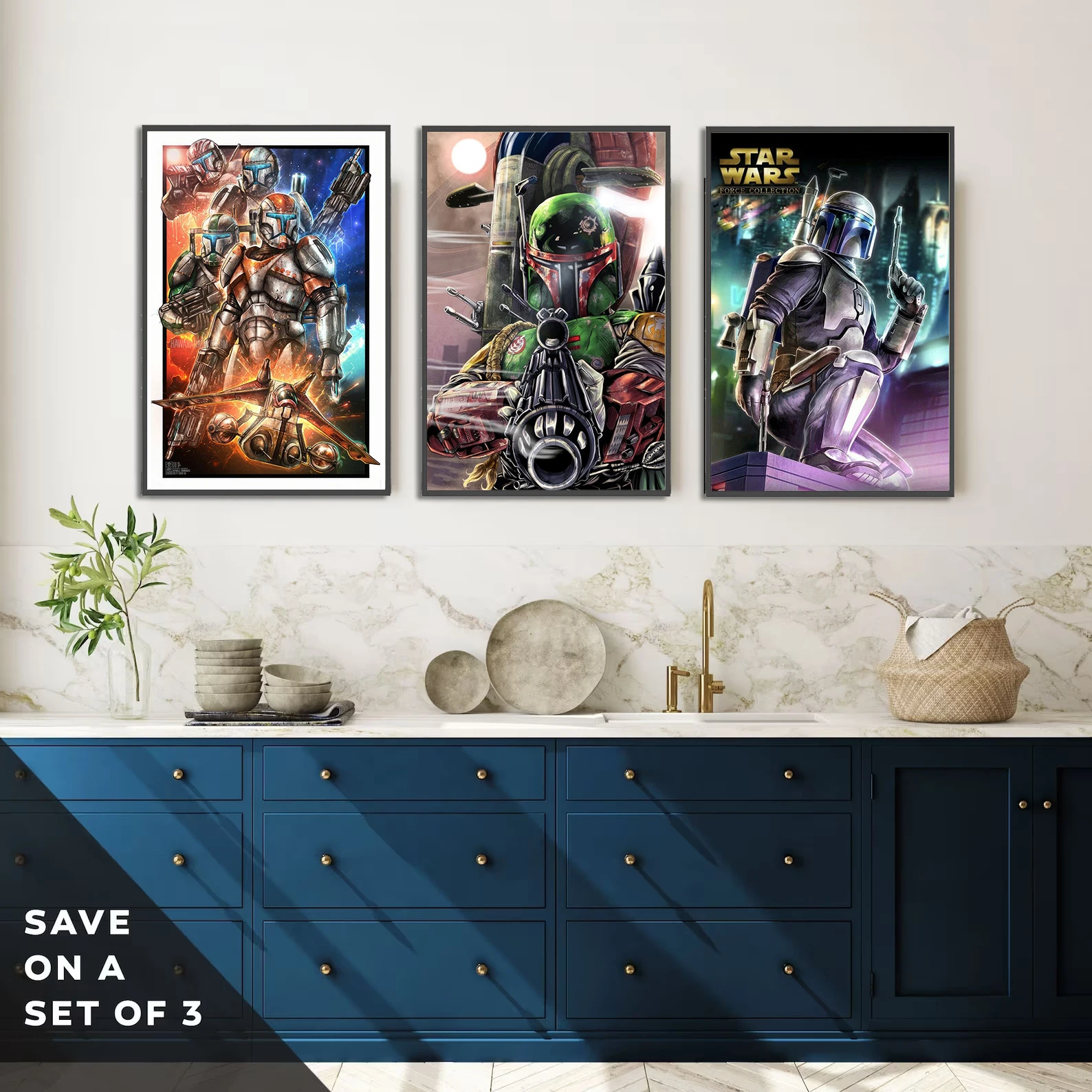 Star Wars Mandalorian Self-adhesive Poster Figures Home Decoration Painting Wall Art Computer Room Decor Kid Gift Yoda Wallpaper