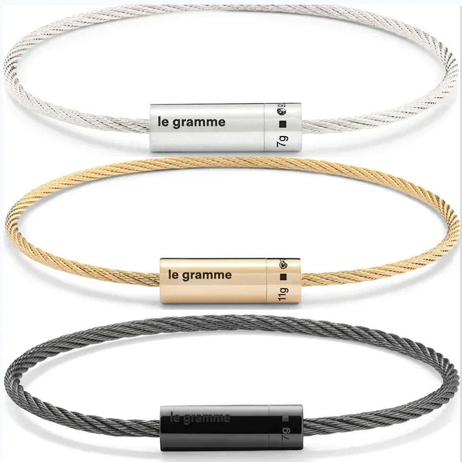 

Bracelet Rope Men Women 7 Grams 925 Sterling Silver Luxury Christmas Gift French Fashion Jewelry Wholesale