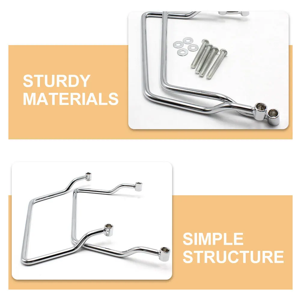 

1 Pair Support Mounting Side Bag Accessories Parts Strong Sturdy Brackets Mount Mounting Side Bag Brackets Support Bracket