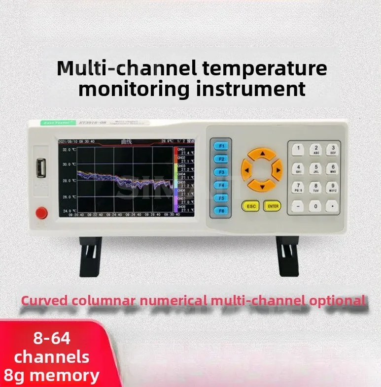 East Tester ET3916 Multi-Channel Temperature Recorder, USB Thermocouple Data Logger, High Precision Temp Inspection Instrument