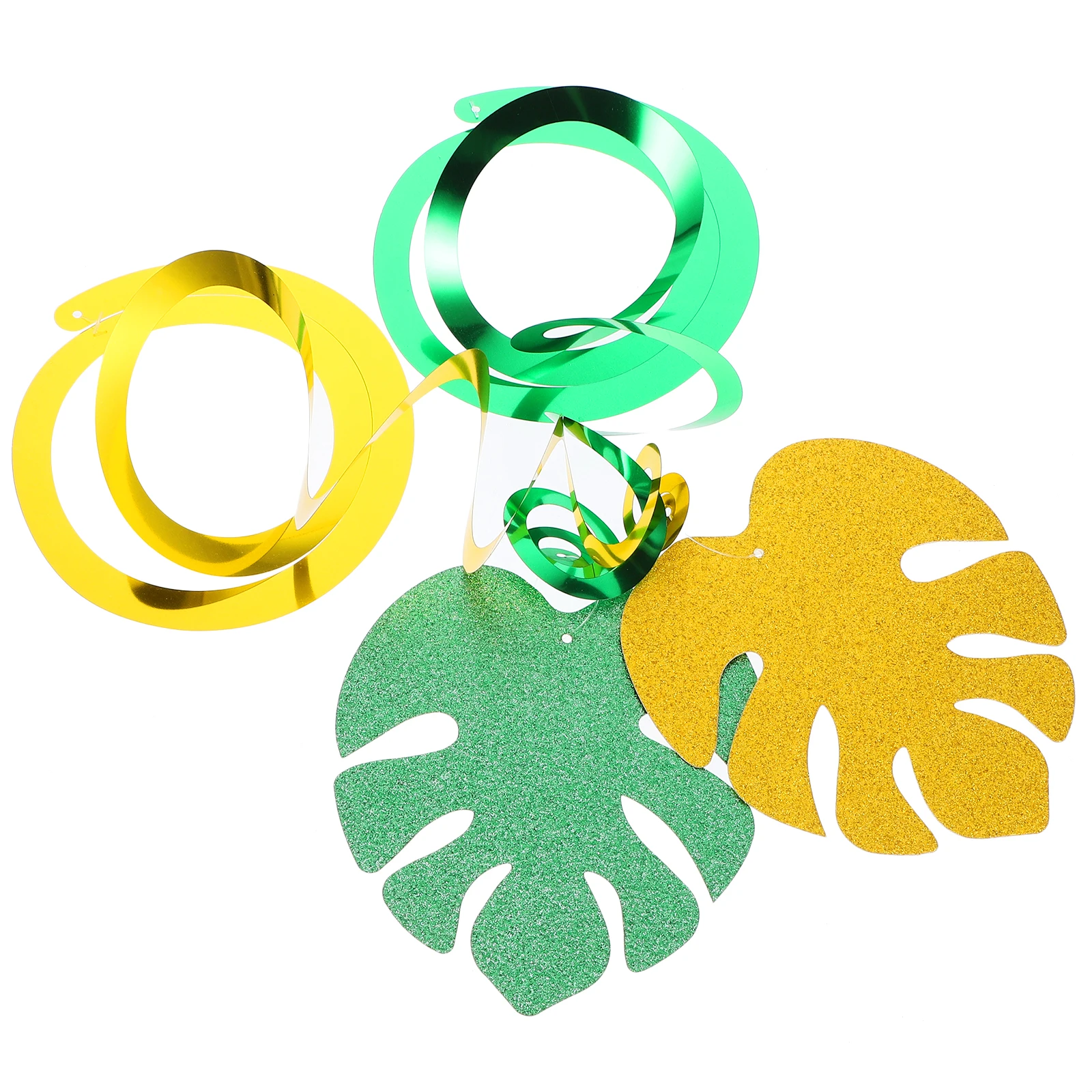 

18pcs Tropical Swirl Hanging Decorations Pvc Spiral Party Ceiling Swirls Party Ceiling Swirl Decoration For Wedding Festival