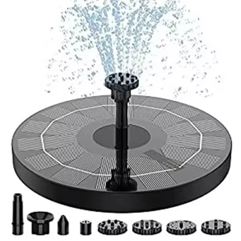 

Mini Solar Water Fountain Pool Pond Waterfall Fountain Garden Decoration Outdoor Bird Bath Solar Powered Fountain Floating Water