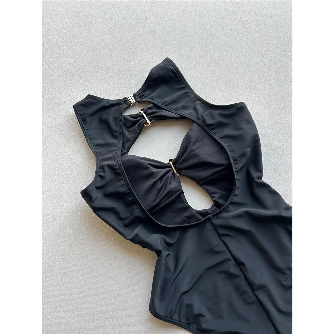 2026 Sexy Cut-Out Rückenfreier Damen-Badeanzug Einteiliger Badeanzug für Frauen mit hohem Beinausschnitt Monokini Gepolsterter Badeanzug Badebekleidung V7932 – Detail 8