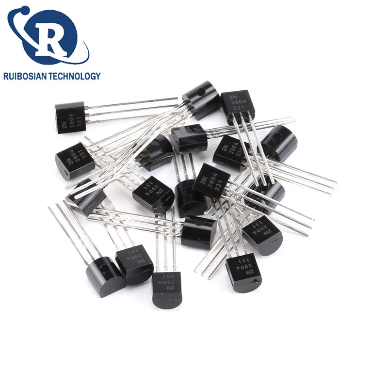 100PCS 2N3904 TO-92 2N2222 2N2907 2N3906 2N4401 2N4403 2N5088 2N5089 2N5551 2N5401 2N7000 NPN Transistor