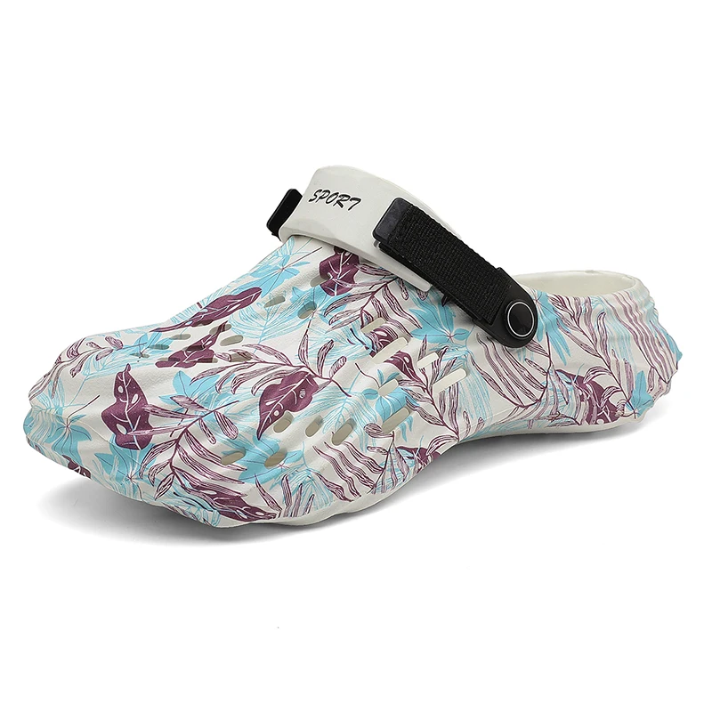 

Новые мужские сабо, сандалии, уличные тапочки, садовые мужские повседневные тапочки, модные удобные домашние мягкие тапочки, большие размеры