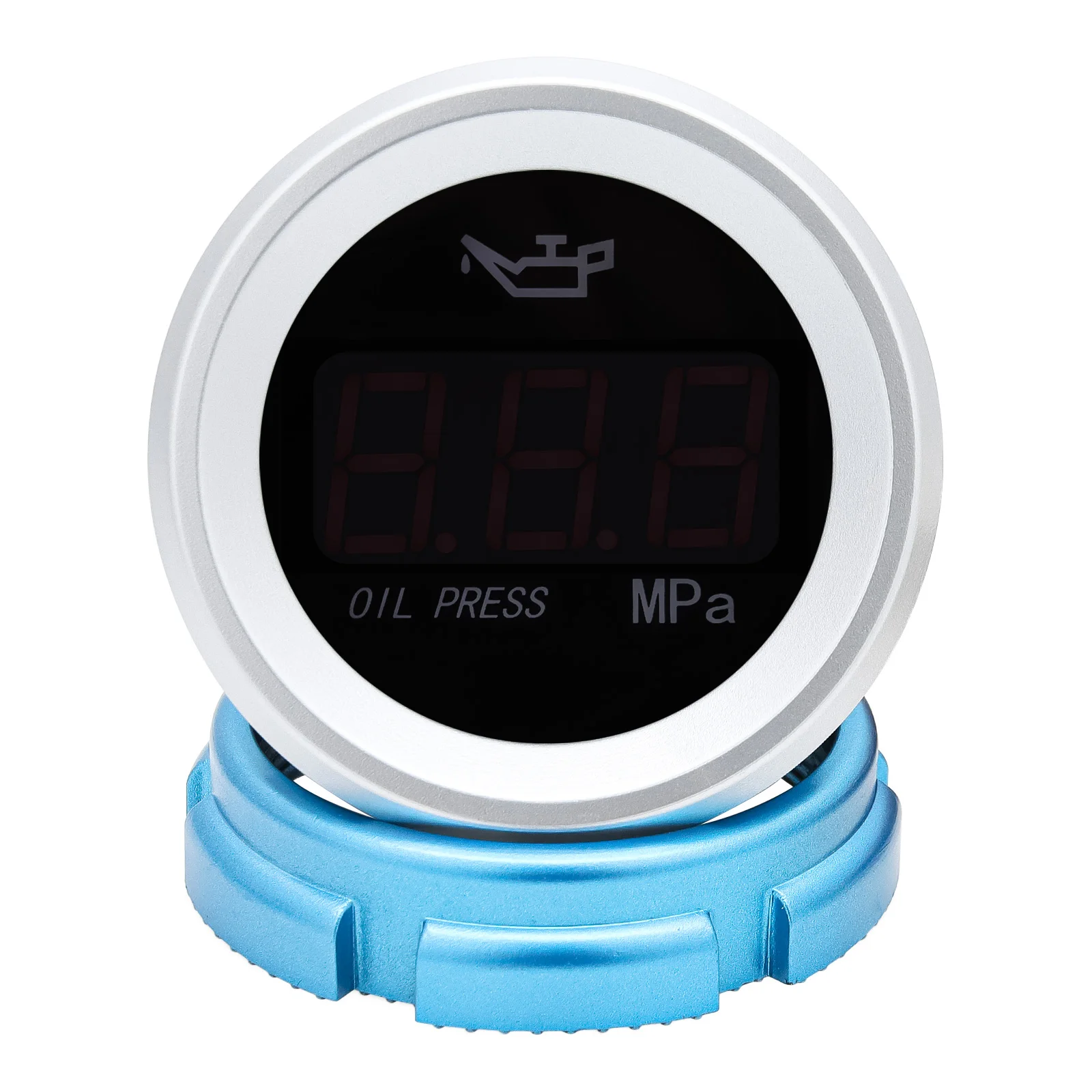 52mm Wassertemperaturanzeige Auto Digital Meter LED-Anzeige Kraftstoffstandsanzeige Voltmeter Öldruckmesser mit Alarmfunktion – Detail 6