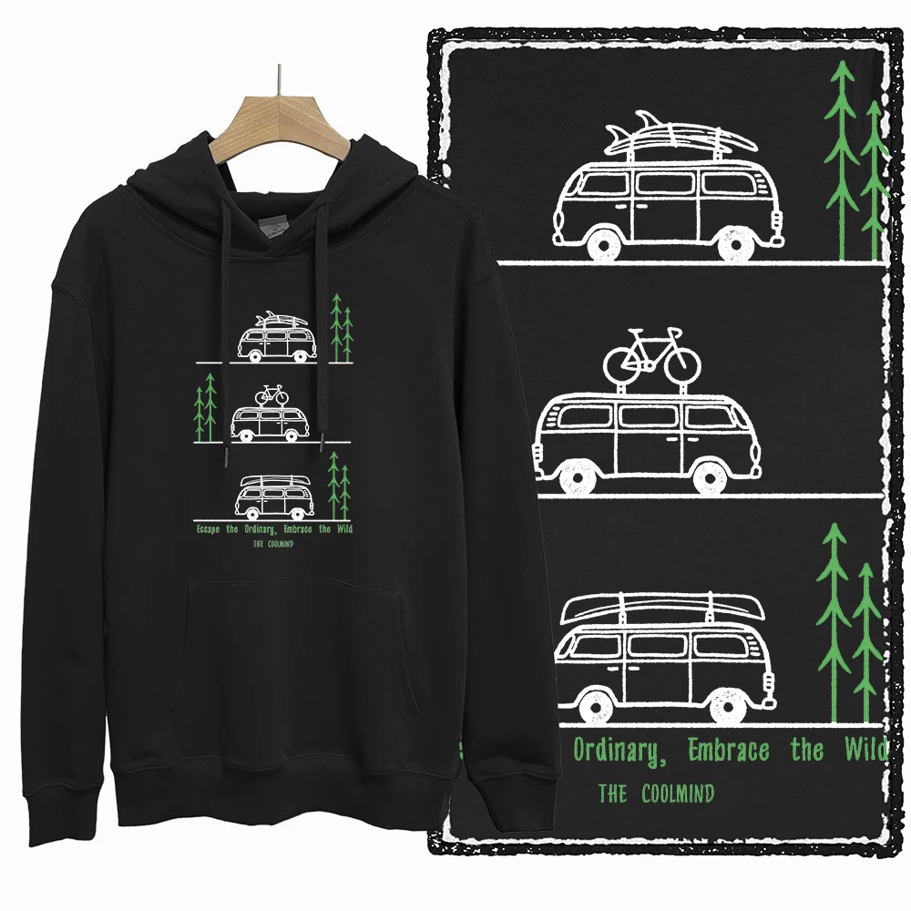 

COOLMIND YN 100% cotton camping can life printed exclusive Graphic men hoodie streetwear vintage hoodie and sweatshirt for men