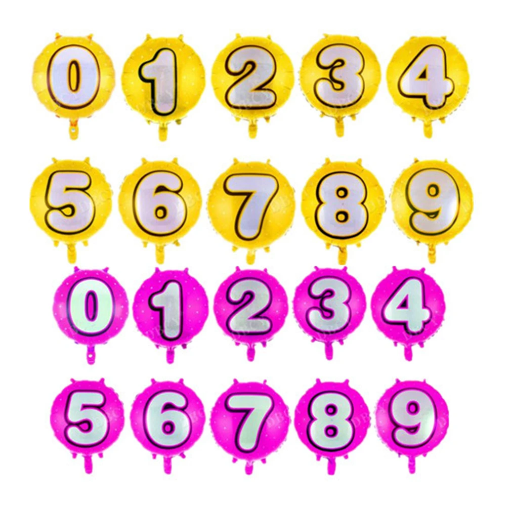 

Number Balloon Helium Foil Balloons 4 Birthday Party Decoration Aluminum Festive