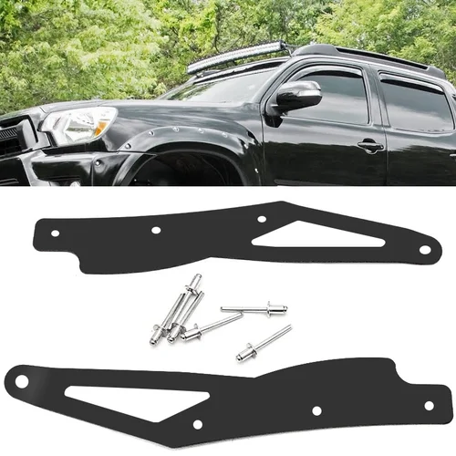 Imagen 1 del producto Soportes de barra de luz LED curvada de 42 pulgadas, portaequipajes para Toyota Tacoma 2005-2015, soporte de barra de luz recta de 40 pulgadas para 4runner 2003-2009