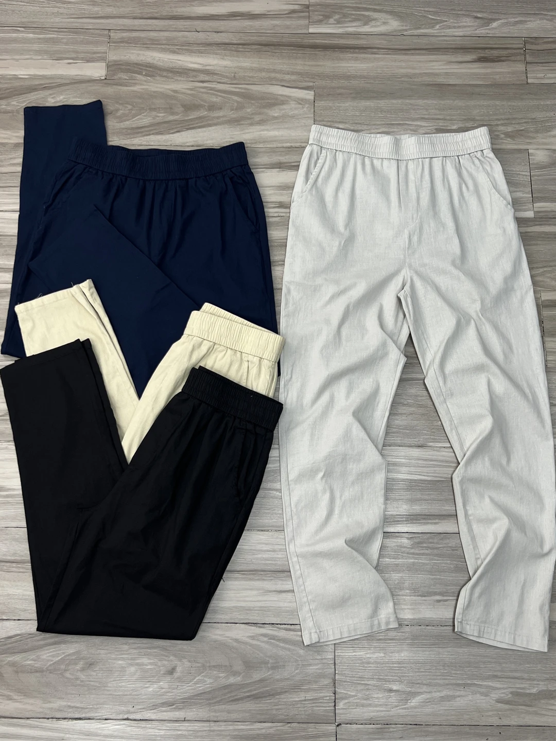 

Повседневные брюки из хлопка и льна с завышенной талией, дышащие, впитывающие влагу, летние однотонные, с эластичной резинкой на талии, свободный крой