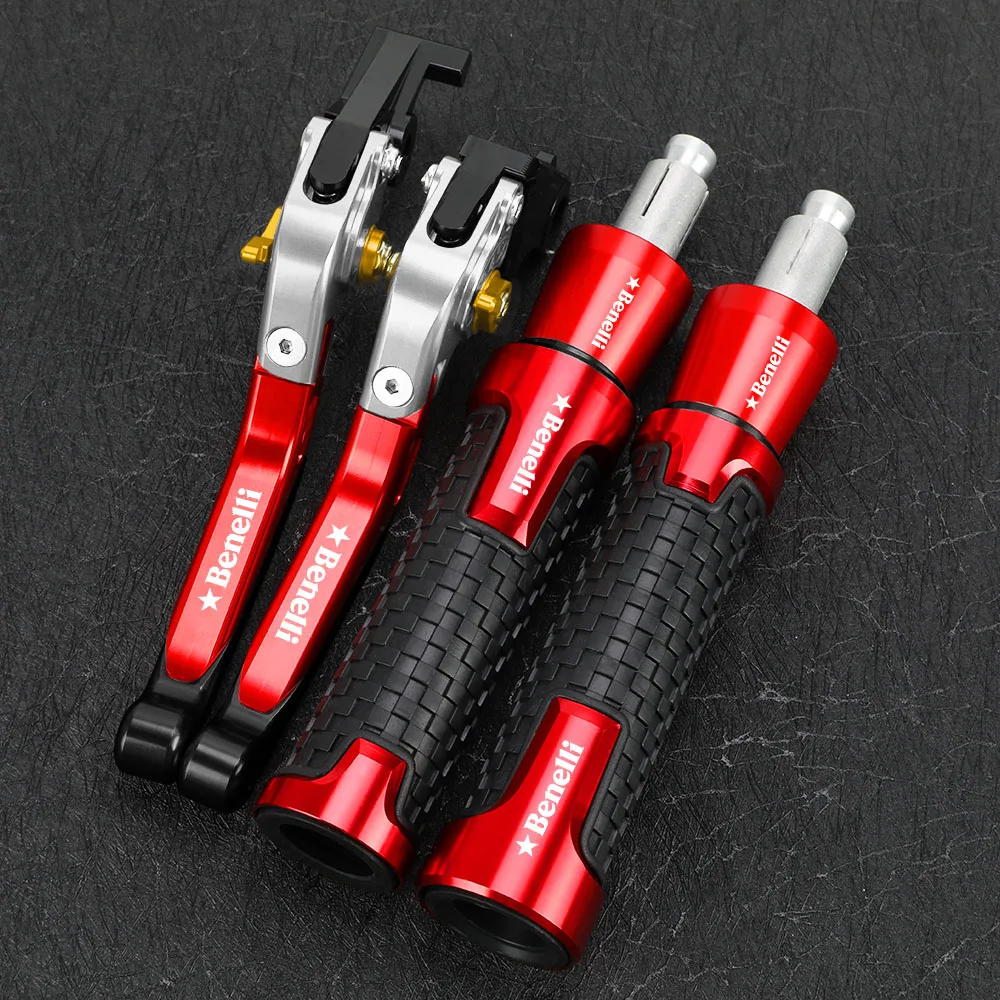 

Brake Clutch Levers Handlebar Grips Handle Ends Motorcycle Accessories Aluminum FOR Benelli Jinpeng 502 TRK 502X 2018 2019 -2023