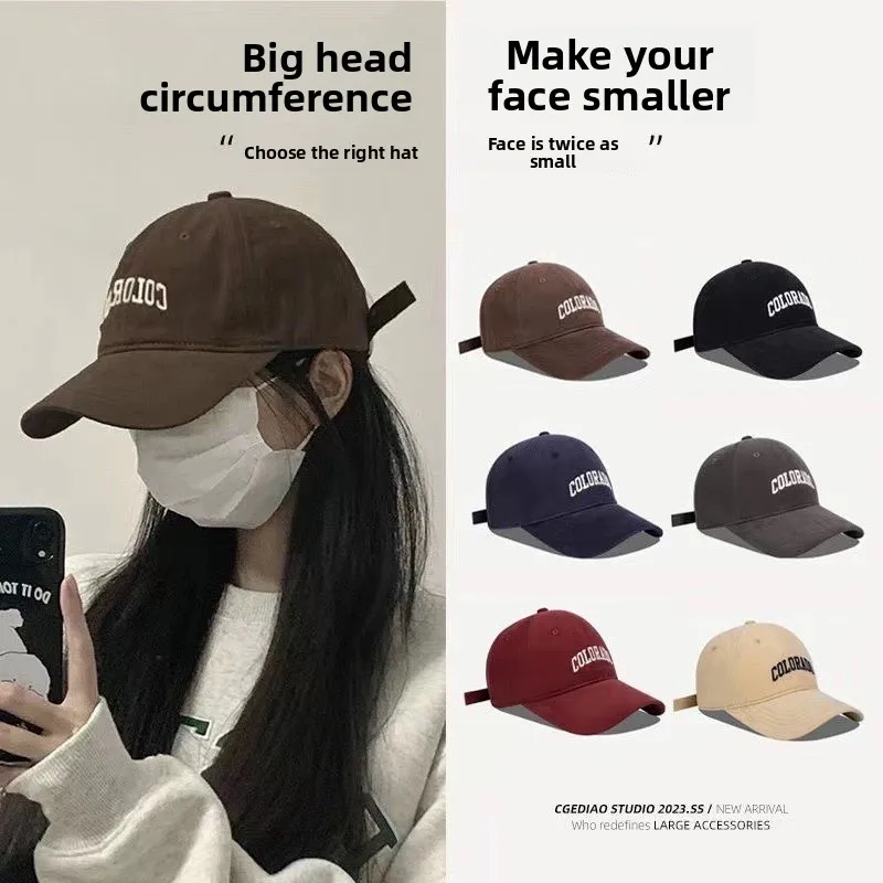 Deep Crown Baseball Cap 2026 New Style Makes Your Face Look Smaller Extra Large Wide Brim Duckbill Hat Summer Sun Protection Hat