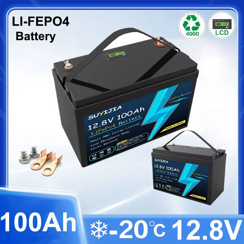 

100% Nouvelle Batterie-batterie LiFePO4 100Ah/12V/stockage Solaire/grande Capacité/stockage D'énergie Domestique/batterie