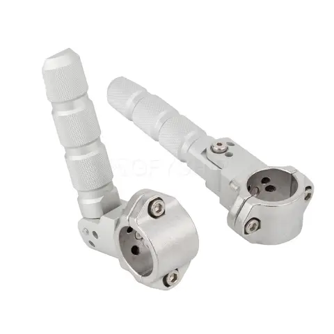 Reposapiés Universal para motocicleta de 22mm, 25mm, 27mm, 32mm, giratorio 360, 7/8, 1, 1,25 pulgadas, para BMW R1200GS, para Yamaha Tenere, para Honda Rebel, para Kawasaki, para Harley, para KTM, para Indian