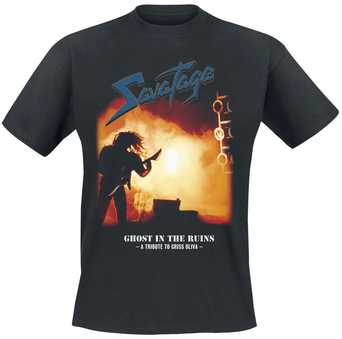 Savatage Dead Winter Dead Tee, Heavy Metal T-Shirt with Gargoyle & Snow City Print, Band Fan Merch