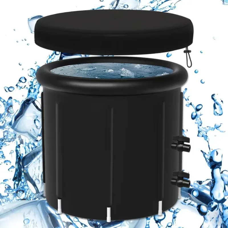 YTYIN 0.5hp Vanace Exercise Athlete يستخدم 2 أنابيب الصرف نظام التبريد حوض الاستحمام الجليدي لاستعادة اللياقة البدنية