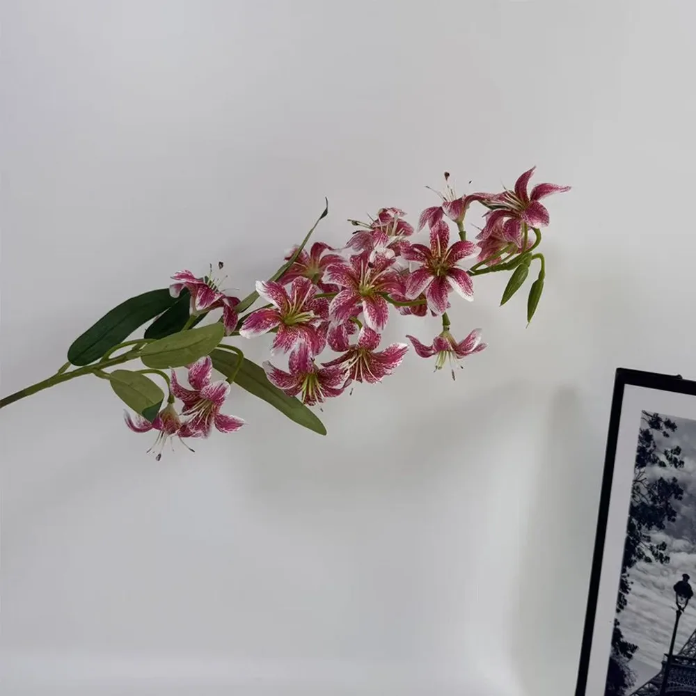 

Plastic Artificial Flower Branch Realistic Real Touch Fake Flowers Handmade Green Plants Simulation Silk Flower Wedding Decor