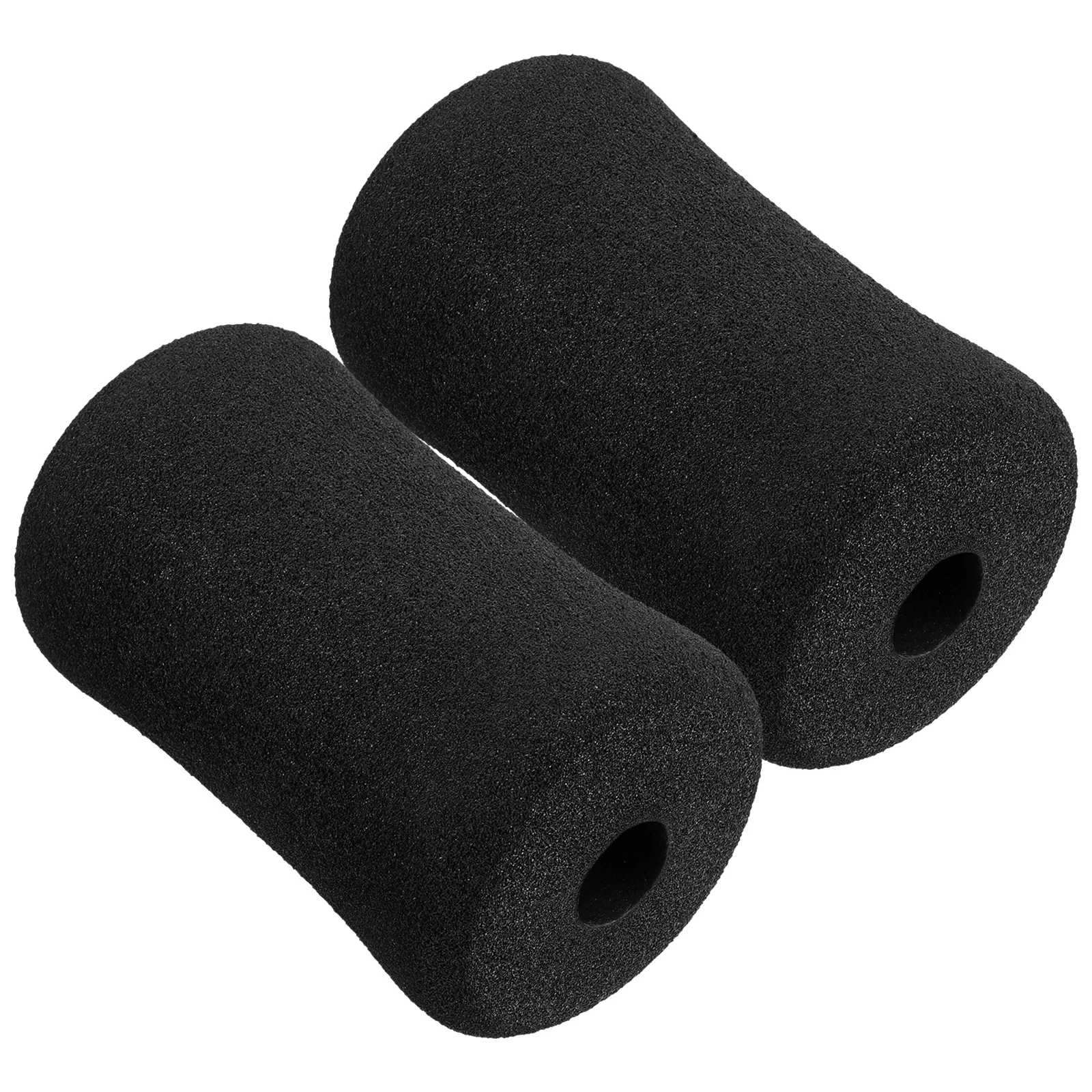 2 PCS Foot Foam Pads Black Foam Rollers Replacement For Leg Extension For Weight Bench Home Bench And Gym Workout Machines