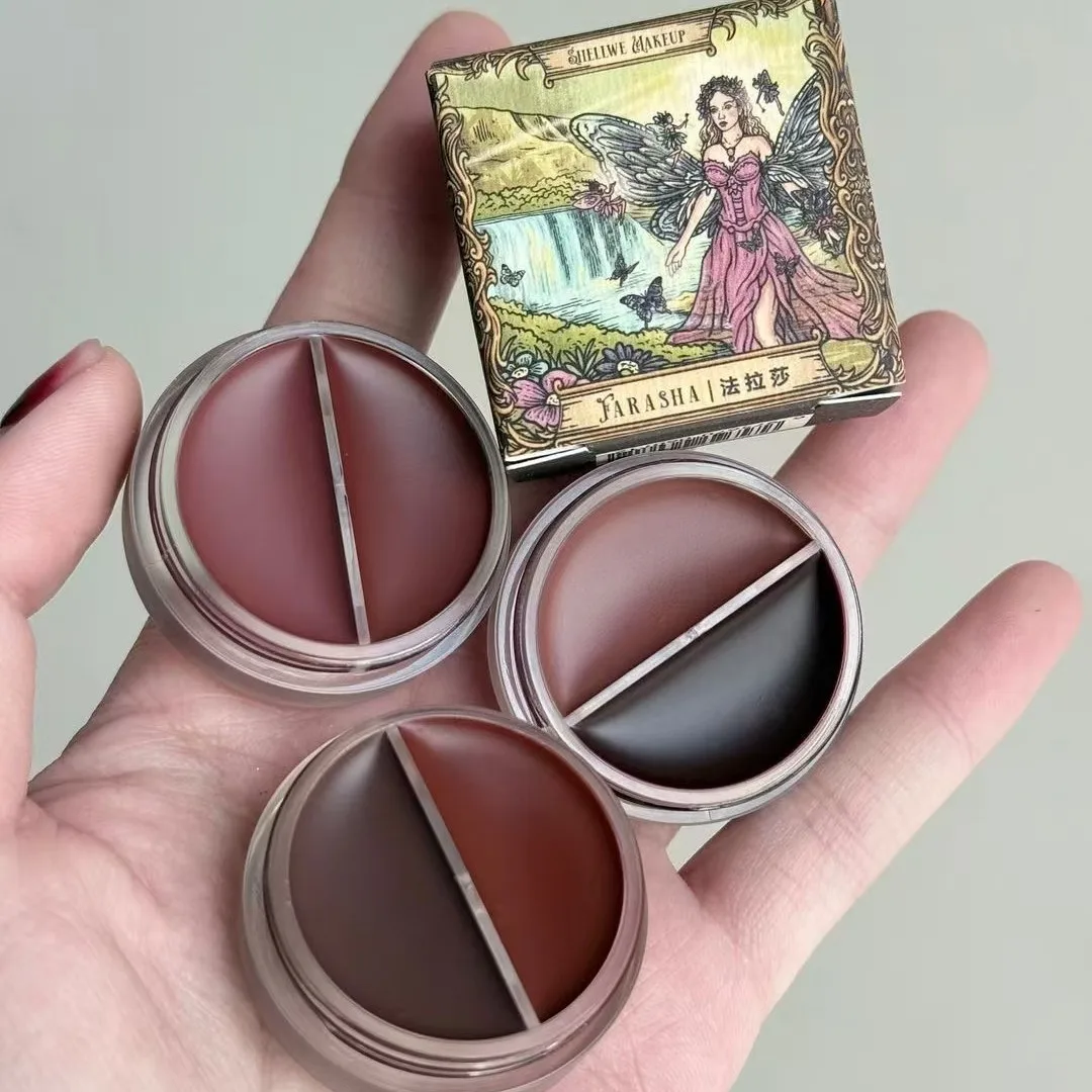 Shellwe Makeup Farasha Somber Garden Duo Lip Mud Wisteria