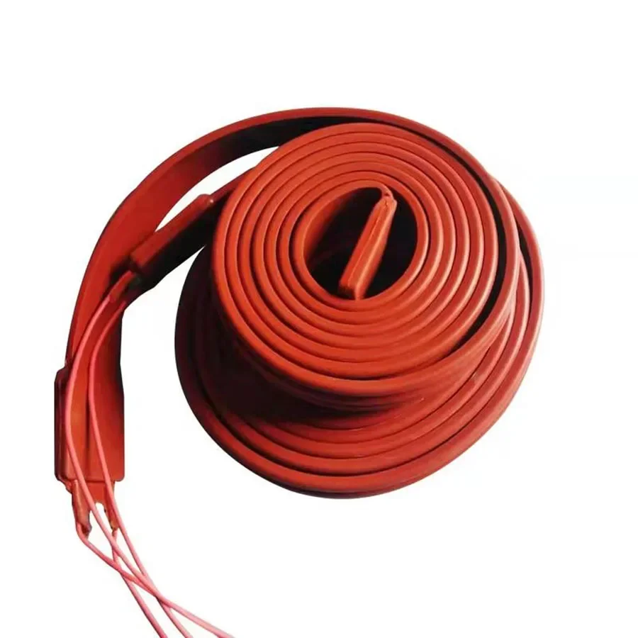 220V 15/25/30/50mm Width  1 2 3 4 5 - 20 Meters Length Waterproof Flexible Silicone Heater Strip Belt Freeze Protection