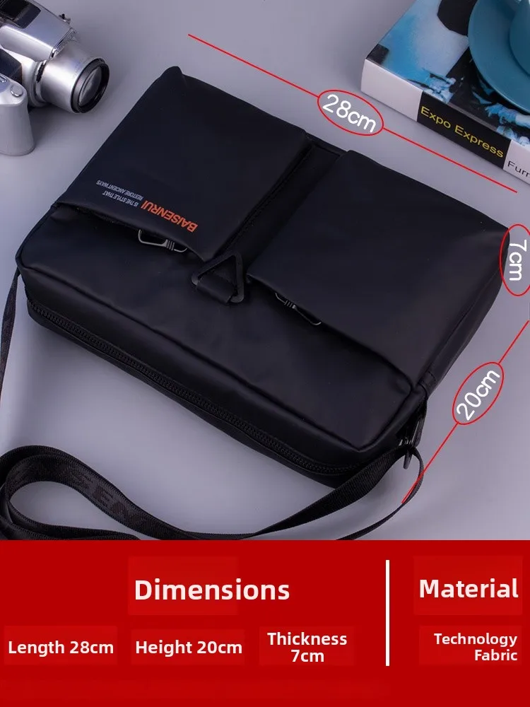 Sac à bandoulière en tissu de bœuf pour hommes, décontracté, pour les déplacements, Faionable Street Sle, simple épaule Bapa, grande capacité, Design Simple