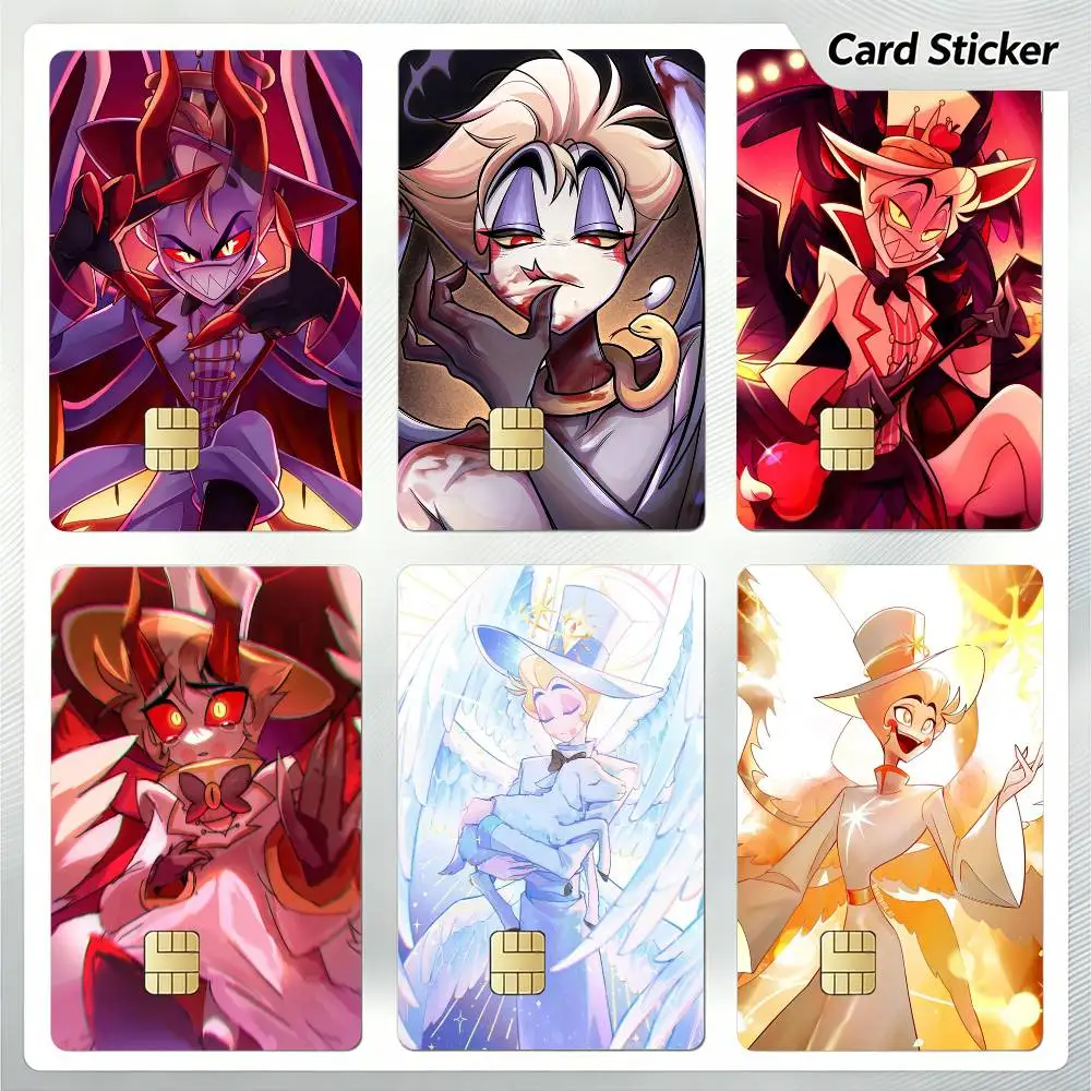 L-Lucifer M-Morningstar Credit Card Skin Stickers For VISA Bank Bus Metro Access Card Protective Film Cover Sticker