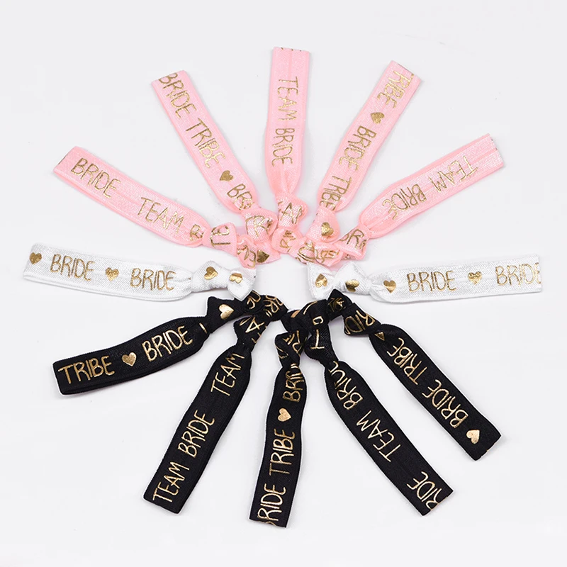 11Pcs Bride Squad Bracelets Bachelorette Party Favors For Women Bridal Shower Decorations Hen Party Wedding Accessories