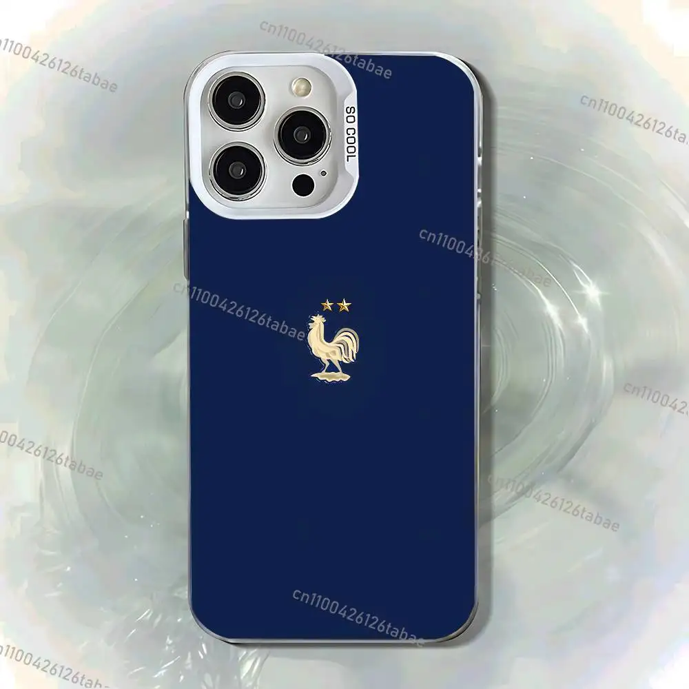 French flag coat of arms Phone Case For iPhone 17,16,15,14,13,12,11,Mini,Pro,E,MAX White Candy Matte Shockproof Cover
