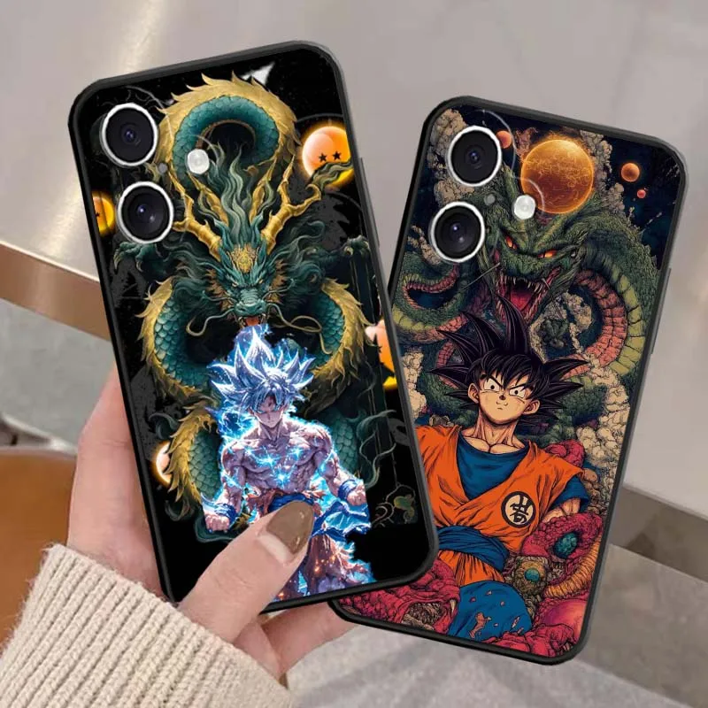 

Art Comics Dragon Ball Cool Phone Case For Apple iPhone 16 16E 15 14 13 12 11 XS X Pro Max Plus Black Soft Silicone Cover