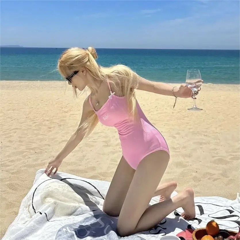 Sexy Swimwear Push Up One Piece Suit 2024 Women Swimsuit Bnadage Monokini Open Back Bathing Suit Solid Swimsuits Beach Wear