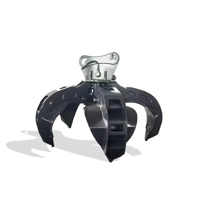 Hydraulic Rotary Stone Rock Grapple Attachment for 4t to 8t Excavator for Wood Logs Grabber Construction Machinery