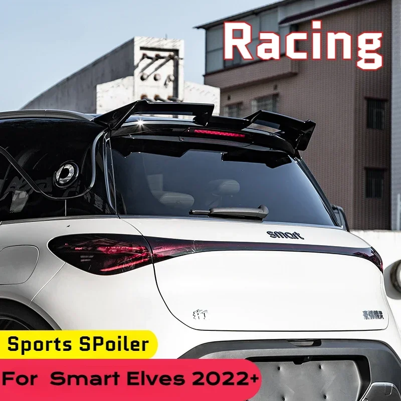 

Fit For Mercedes-Benz Smart Elves #1 2022 2023 2024 Car ABS Spoiler Carbon Fiber MC performance Exterior Modification